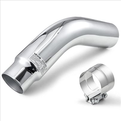 Izduvna Cev Sa Krivinom Zavrsetak Za Auspuh Hrom