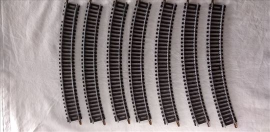 Mehano Šine HO 4 kom. krive R400/30*,20 cm. ,sive 