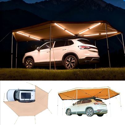 Tenda Sa LED Svetlima Za Auto SUV Kamion 12,4m2
