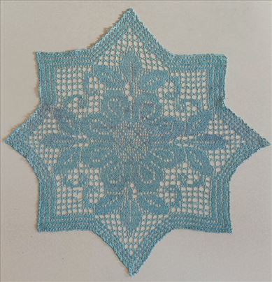 Vintage Unikat: Ručno heklani pamučni milje  