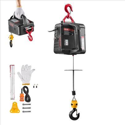 2u1 Elektricno Vitlo Dizalica 1500W 500kg 7,6m