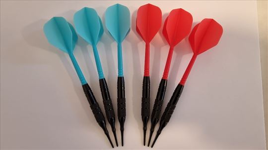 6 strelica za pikado (3mm navoj) i 100 vrhova