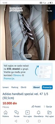 Adidas handball spezial vel. 47 1/3 (30,5cm)