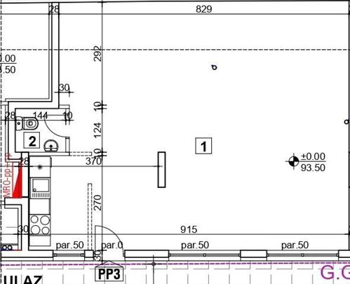 Dvosoban lux stan sa dvorištem od 30m2 ID#1053
