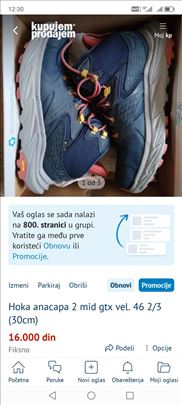 Hoka anacapa 2 mid gtx vel. 46 2/3 (30cm)