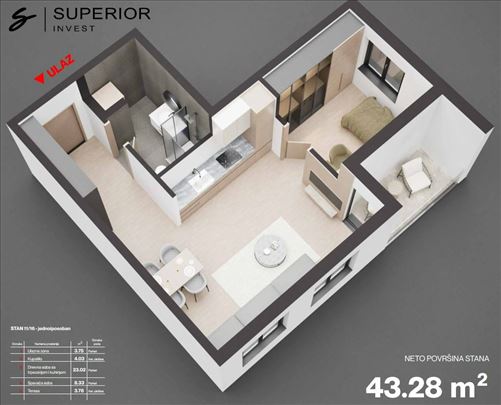 Novogradnja, bez provizije, useljenje sep 2026