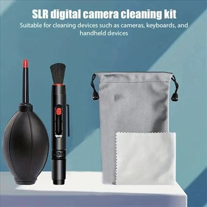 Set za čišćenje objektiva od 3 dela u torbici