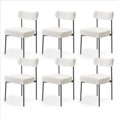 Tapacirane Stolice Set 6 Stolica Sa Serpa Tkaninom