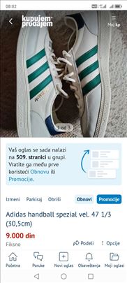 Adidas handball spezial vel. 47 1/3 (30,5cm)