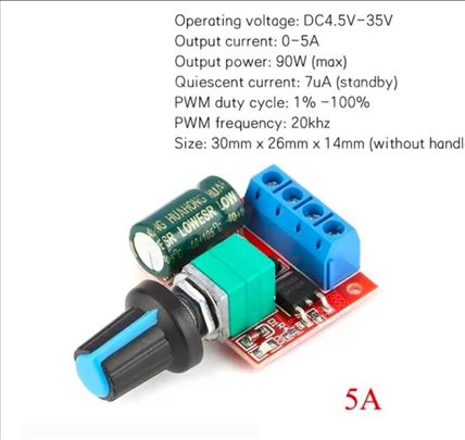 HW-687 Mini DC Motor PWM regulator brzine