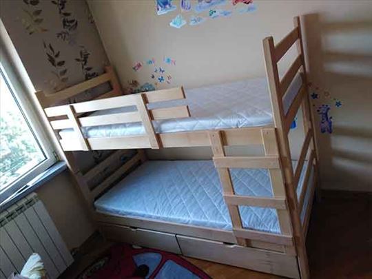 Krevet na sprat natur 2male fioke duseci Ekonomik