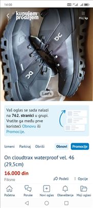 On cloudtrax waterproof vel. 46 (29,5cm)