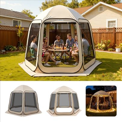 Pop Up Sator Sa Mrezom 3030x2650x2300mm 4-8 Osoba