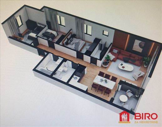 Stan,Novi Sad,Sremska Kamenica,kv: 87.00, ID: 1011