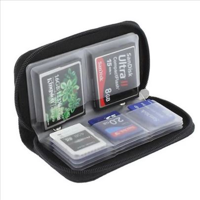 Torbica za 22 memorijske kartice SD