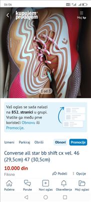 Converse all star bb shift cx vel. 46 (29,5cm) 