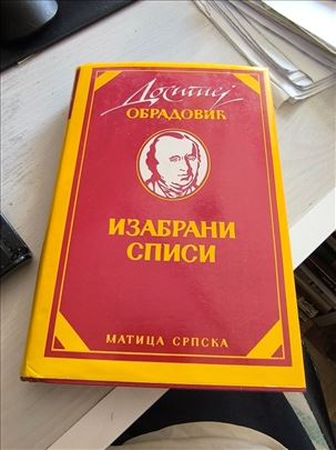 Dositej Obradovic, Izabrani spisi, 1989.