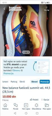 New balance fuellcell summit vel. 44,5 (28,5cm)