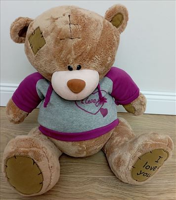 Plišani meda - duks sa kapuljačom