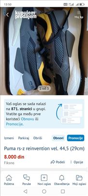 Puma rs-z reinvention vel. 44,5 (29cm)