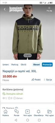 Napapijri a-raymi vel. XXL