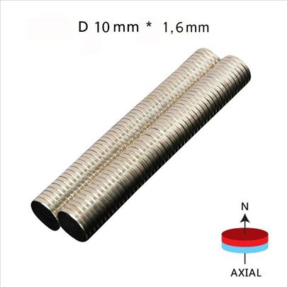 Neodimium magneti 10 x 1,6 mm