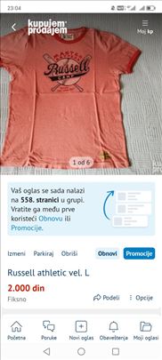 Russell athletic vel. L