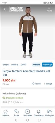 Sergio Tacchini komplet trenerka vel. XXL