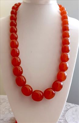 Vintage ćilibar ogrlica, 70cm