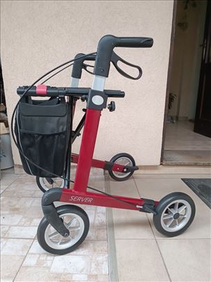 Hodalica šetalica sa torbom server Poljska(bordo)