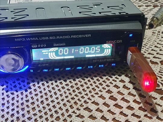 Sencor Auto radio SCT 5017BMR USB Bluetooth SD MP3