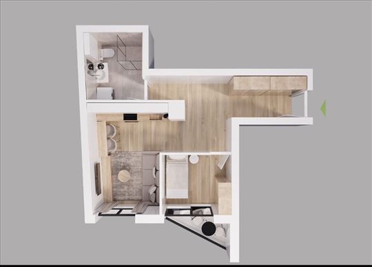 ---NOV jednoiposoban stan na Lekinom brdu 38 m2---