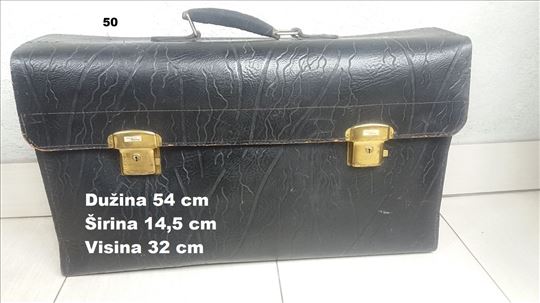 Crna velika kožna tašna 