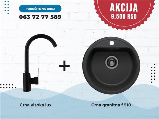 Granitna sudopera+slavina