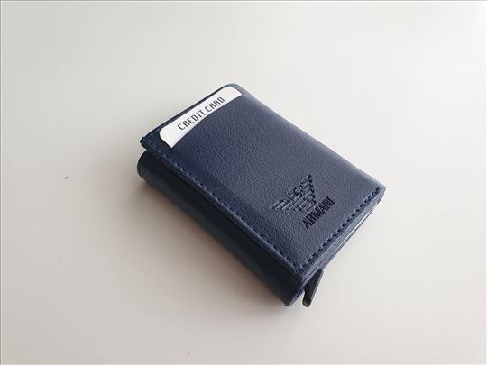 Armani novcanik za novac i kartice plavi Novo!