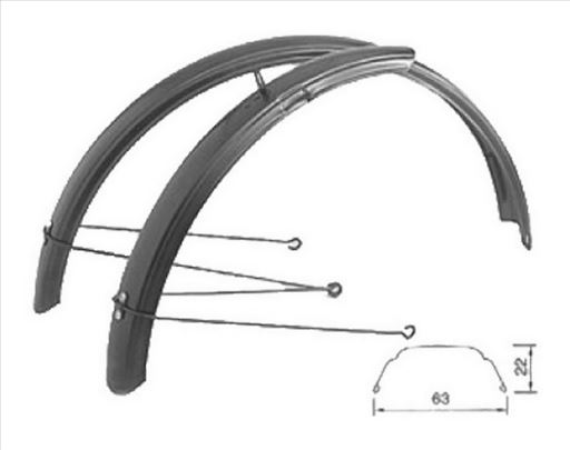 Blatobrani 20" za pony i sklopive bicikle, čelični