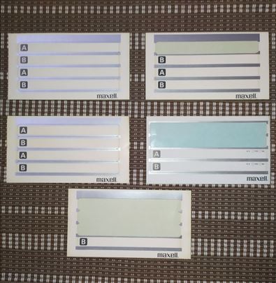 Nalepnice za audio kasete Maxell