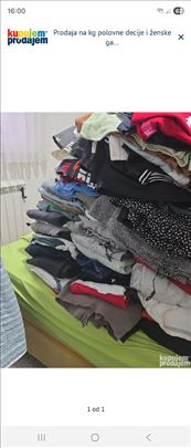 Prodajem polovnu dečiju i žensku garderobu na kg