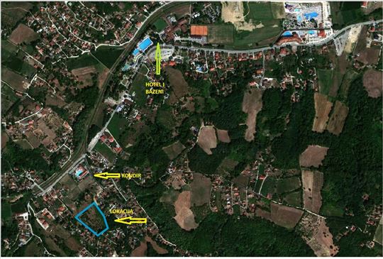 Plac Banja Vrujci, odlična pozicija 