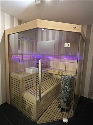 Finska ugaona sauna za dve i vise osoba