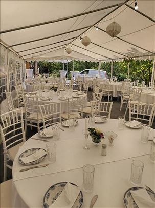 Iznajmjivanje belih šatora