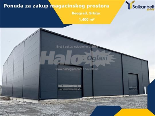 Magacinski prostor 1400m2-Makiš