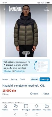 Napapiri a-molveno hood vel. XXL