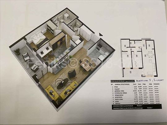 Prodaja 3.0 stana u novogradnji