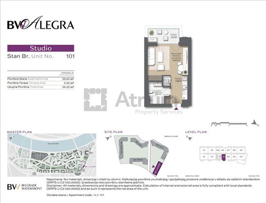 Studio u zgradi BW Alegra - bez provizije