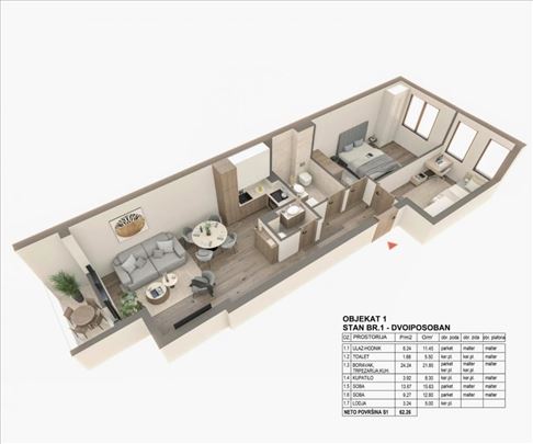 2.5 Cara Dušana Zemun ID#1016