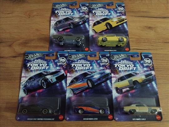Hot Wheels Fast and Furious Silver Series Set