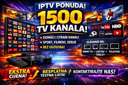 IPTV Kanali Sport,EXYU,Filmovi,Serije,Strani kanal