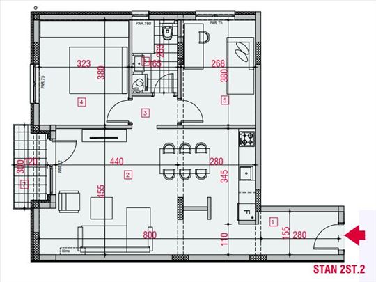 Moderan 3.0 stan u novogradnji - Zemun, Batajnica