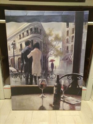 Reprodukcija Paris - caffe zaljubljeni par veliki 